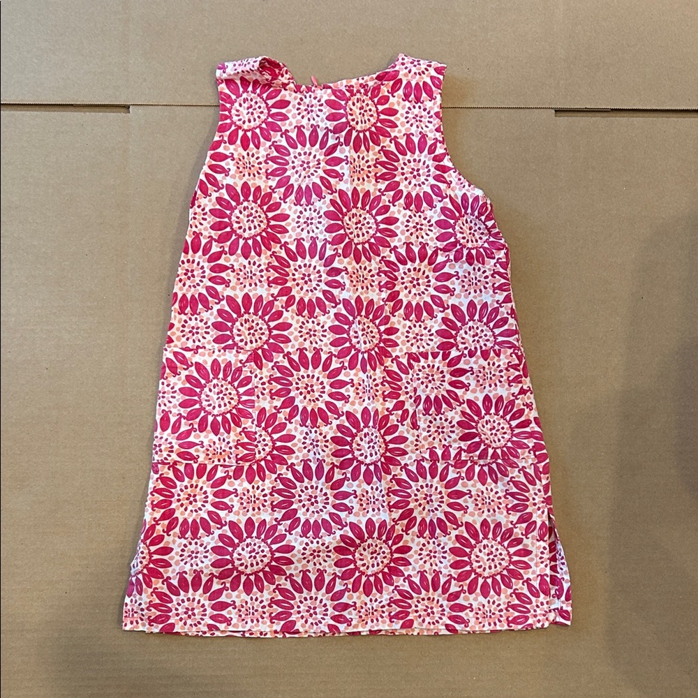 Pink Floral Sleeveless Dress